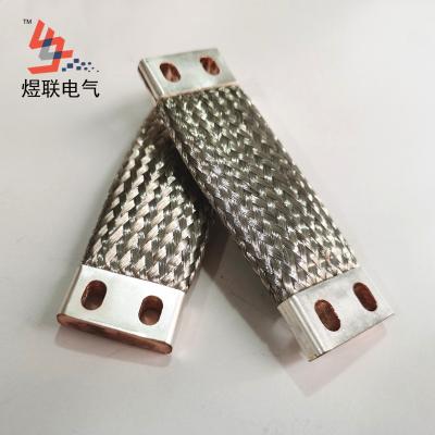 China Underground OEM Tinned Copper Braided Shunt With Oval Holes for sale