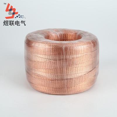 China Diameter 0.15mm Underground Copper Flexible Connector Flat Braided Wire Ground Wire for sale