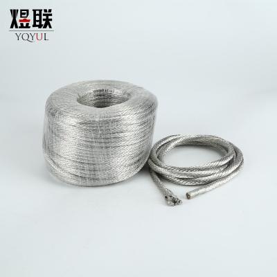 China Underground Diameter 0.20mm Tinned Flexible Wire Flat Strand Copper Grounding Strip for sale