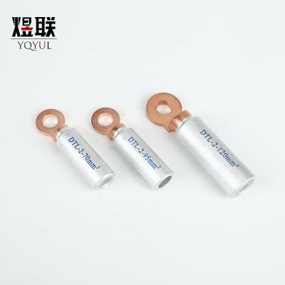 China DTL-1 DTL-2 Copper And Aluminum Type Cu-Al End Lug / Cable Bimetal Lug Hook Connector for sale