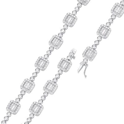 China Other Simple Luxury Jewelry 18k White Gold Plated 18k Gold Diamond Bracelet For Women Gift for sale