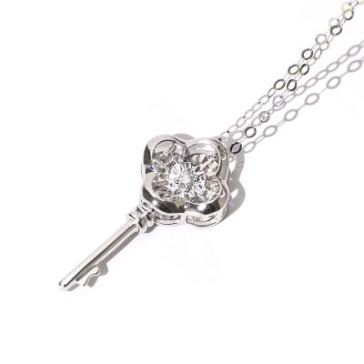 China CLASSIC High Quality Platinum Luxury Jewelry Diamond Gift 950 Key Jewelry Necklace for sale