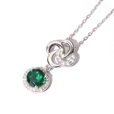 China CLASSIC Luxury Green Charm Stand Jewelry Design Personalized Necklace Pendant for sale