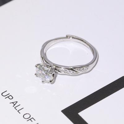 China TRENDY FFT ​​Sell Tasty 925 Sterling Silver Engagement Moissanite Ring Stone New Design for sale