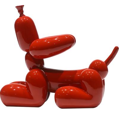 China Europe Resin Balloon Dog Sculpture Animal Abstract Craft For Living Room Cabinet Cafe Home Decoration for sale