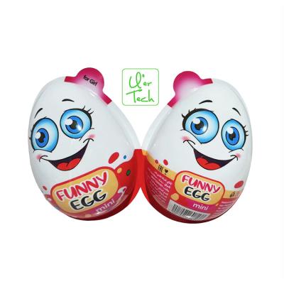 China Disposable Funny Toy Candy Girls And Boys Chocolate Egg Blister For Kids for sale