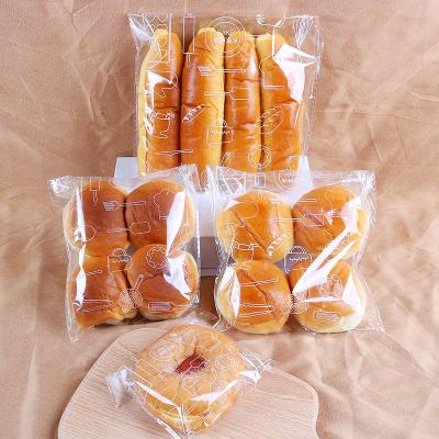 China Disposable Printed Bakery Bread Cake Tin Tie Heat Cutting Packaging PP Bag for sale