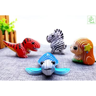 China 3D Moisture-Proof DIY Kids Card Manual Model Puzzle Educational Toys for sale