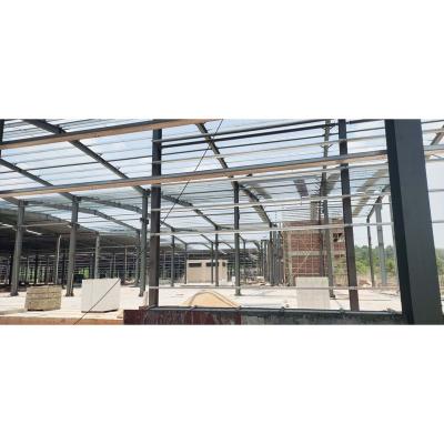 China Steel Workshop EU Standard Prefab Prefab For Steel Structure Long Span Clearspans Building Logistic Distribution Center C Purlin for sale