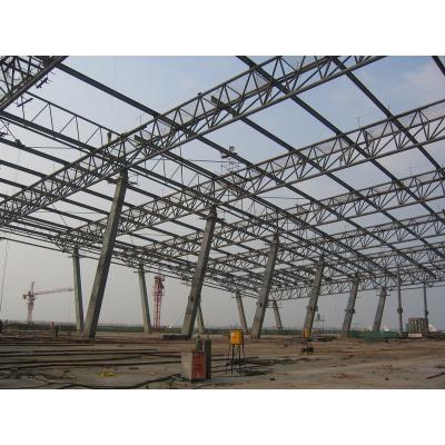 China Space frame workshop steel modularization design for gymnasium stadium shopping mall sports stadium prefab roof for sale