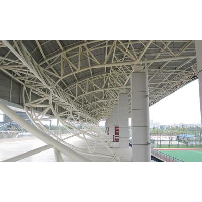 China Workshop Steel Frame Truss Roof Space Galvanized Steel Frame Truss for sale