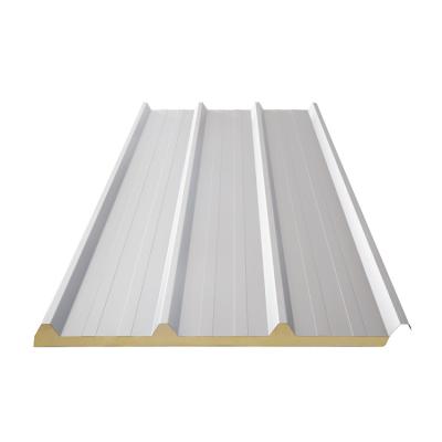 China Color Steel Metal Sandwich Panel Price XPS EPS Modern PU Rock Wool Glass Wool Wall Roof Rock Wool Roof Board Insulated Sandwich Panel for sale