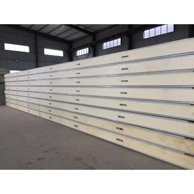 China Industrial Cold Storage PU Sandwich Panel Polyurethane Foam Sandwich Panel For Cold Storage for sale