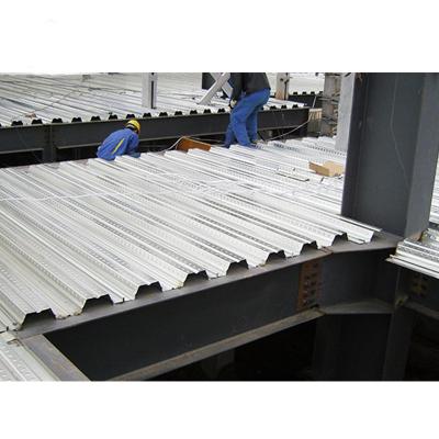 China Modern building material galvanized steel floor decking strip placa colaborante acero cold rolled steel deck for sale