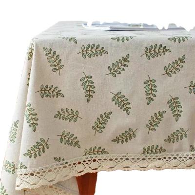 China Modern Homes Bedding Printed Look Linen Table Cloth for sale