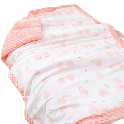 China High Quality PORTABLE Wraps Blanket Muslin Organic Cotton Muslin Wraps Custom Print Baby Blanket for sale