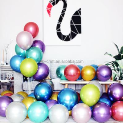 China Wedding 50pcs Thick Metal Helium Balloon Pearl Globos Mix Color Inflatable Balloon Wedding Birthday Party Decor Latex Balloons 12 Inch for sale