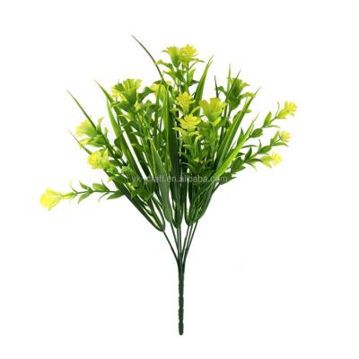 China Hotel Home Decoration Wedding Party Family Artificial Flower Cheap Plastic Flower 7 Heads With 6 Colors Artificial Flower for sale