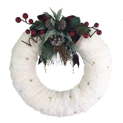 China New Style Christmas Wreath Wall Decor Christmas Polyfoam Wreath Mix Pine and Decor Mini Wreaths Indoor Decor Artificial Arch for sale