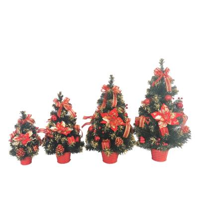 China Artificial Tree 60 Christmas Tree Leaf Decoration 50 40 30cm Christmas Tree Table Mall Decoration for sale