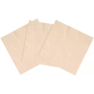 China Disposable Eco Friendly Unbleached Fast Food Restaurant Use Sanitary Square 230x230mmx 2 Layer Towels for sale