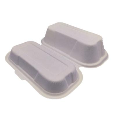 China Biodegradable Clamshell Hot Dog Box Clamshell Food Box for sale