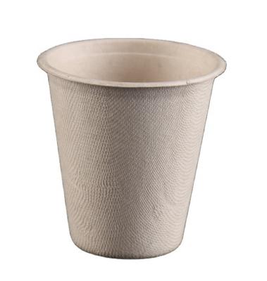 China Sustainable Custom Disposable Paper Bagasse Sugar Cane 7oz 8oz 12oz Biodegradable Coffee Tea Cups for sale