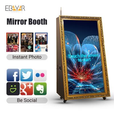 China Indoor hot selling magic photobooth portable mirror photo booth case magic kiosk for sale for sale