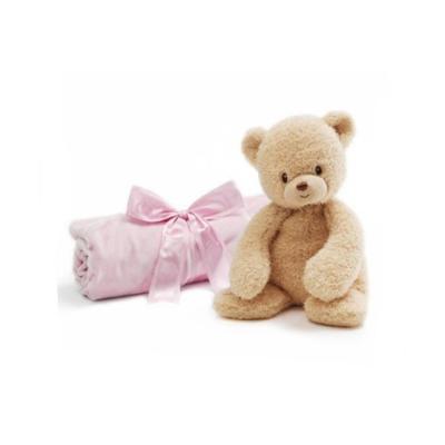 China Decoration Customize Cute Little Bear Plush Toys Lovely Stuffed Animal With Lovely Scarf And Blanket for sale