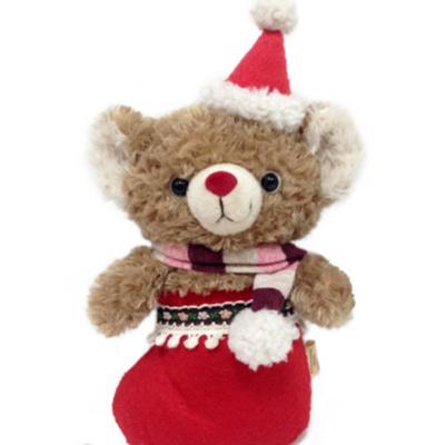 China Decoration Producing Cuddly Christmas Animal Plush Toy Customize Christmas Bear and Animal Stuffed Deer Toy for sale