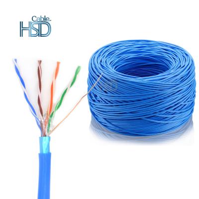 China High Quality PC Cat 5 Cable Pass Through Pure Copper 24Awg 2 Pair 4 Pair 0.5 Cable 305M FTP Cat5 1000Ft for sale