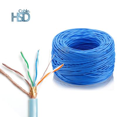 China High Quality PC Cat 5 Pure Copper Cable 24Awg 4 Pairs 0.5 Sftp Cat5 Cables 305M 1000Ft for sale