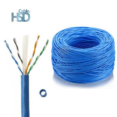 China Cat6A PC Cable 4 Pairs 23Awg Copper Stp PVC Lszh Pe Cat 6A Cat 6A Ethernet Indoor Outdoor Lan Network Cable for sale