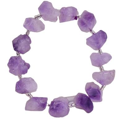 China Africa Factory Supply Natural Crystal Bracelet Purple Amethyst Bracelet Jewelry Gift for sale