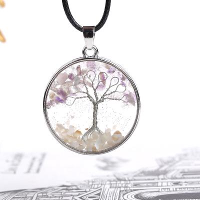 China Europe 2022 Best Selling Crystal Stone Pendant Mood Tracker Unisex Crystal Necklace Pendant for sale