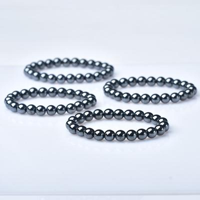 China Natural China 8mm Terahertz Bracelets Ore Gem Ornaments Charm Ladies Jewelry Gifts for sale