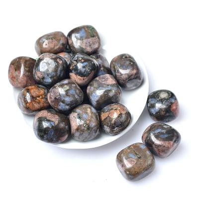 China China Crystal Tumbled Stone Gravel Specimen Polished Healing Crystal Square Stone Aquarium for sale