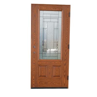 China Lily Industries Fiberglass French Door Waterproof Front Entry Doors For Home for sale