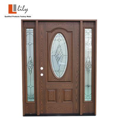 China Exterior Classic Front Entry Door with Position Light Left Hand Interior-Swing for sale