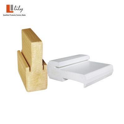 China Modern White Door Jamb Primed Common Finger Door Jamb Entrance Door Frame for sale