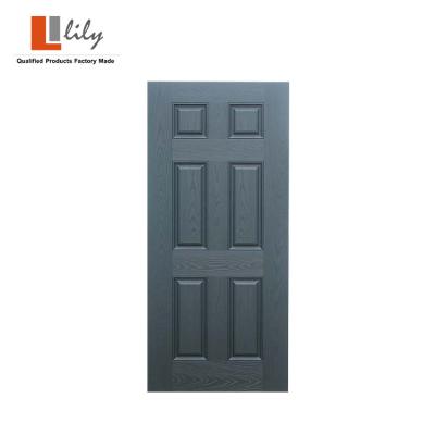 China Waterproof Competitive Price 6 Panel Exterior Door Steel Security Doors For Residential for sale