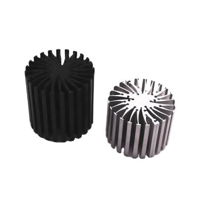 China Heatsink Customized Anodized Aluminum Heatsink Round Aluminum Heatsink Fan For LED for sale