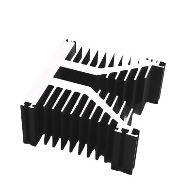 China Heatsink Customized High Precise Radiator Structural Aluminum Extrusion In Black Anodized For Industry for sale