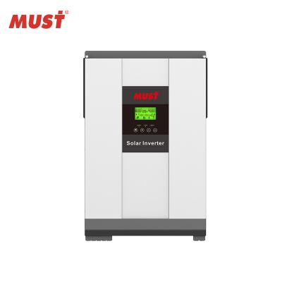 China DC to AC 2kva inverter MUST hybrid solar power inverter DC 24v to AC 220v solar inverter 2kva 3kva 4kva 5kva for sale