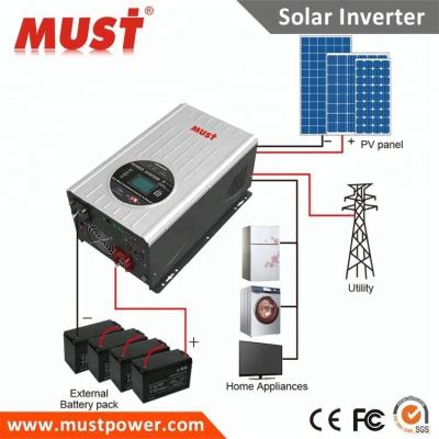 China MUST brand 3kw 24v 48v low frequency solar inverter home solar system 570*355*300mm for sale