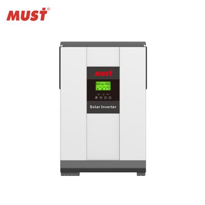 China Inductive load equipment 3kw 5kw 80a mppt must solar inverter pv1800 high frequency solar inverter for all brand lithium batteries use for sale