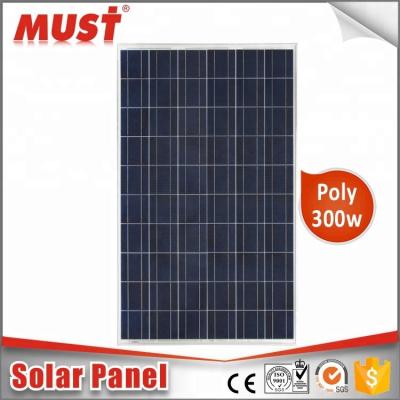 China Poly Solar Panel Price 100W, 150W, 200W, 300W Inverter Panel Polycrystalline Silicon Solar Cells 300W Solar Panel System for sale