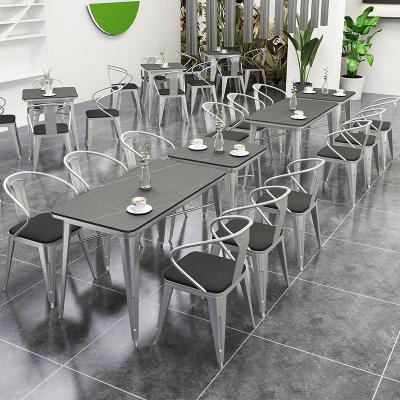 China Free Sample Collapsible Modern Round Cafe Deli Dining Furniture Quick Set Metal Kitchen Dining Restaurant Table for sale