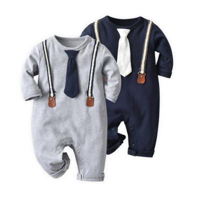 China Smart Casual Newborn Baby Boy Clothes Long Sleeve Cotton Romper Overalls Playsuit Outfits One Pieces Boy Costume for sale