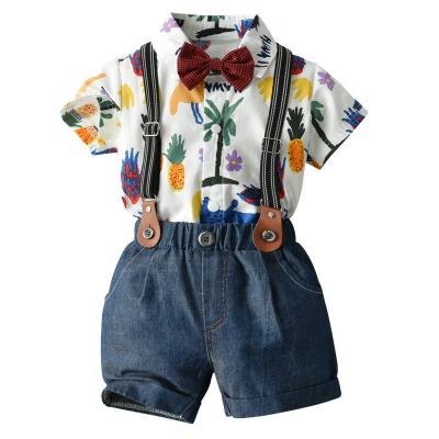 China Smart Casual Host Clothing Children Host Jacket Dress Flower Boutique Set Baby Boy Costume for sale